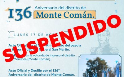 POR CONDICIONES CLIMÁTICAS ADVERSAS SE SUSPENDEN LAS ACTIVIDADES DEL 17 DE AGOSTO EN MONTE COMÁN