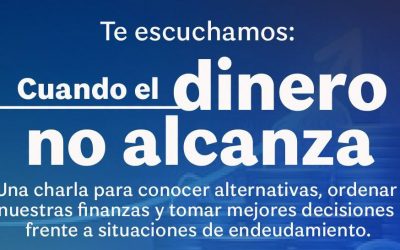 DICTARÁN UNA CHARLA ABIERTA Y GRATUITA SOBRE ENDEUDAMIENTO Y FINANZAS FAMILIARES