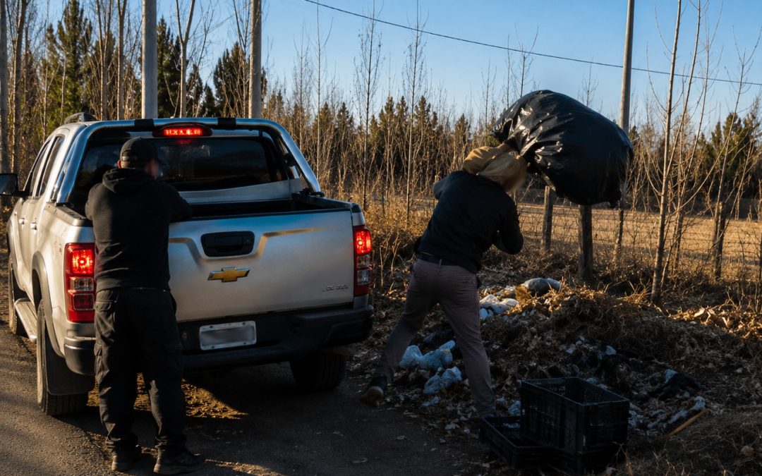 EL MUNICIPIO DETECTÓ A MÁS VECINOS INESCRUPULOSOS ARROJANDO BASURA EN LA VÍA PÚBLICA