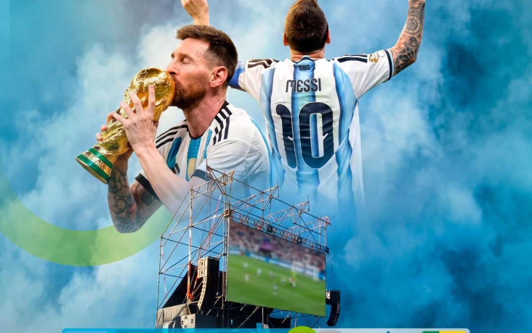 EL ÚLTIMO PARTIDO DE MESSI CON LA SELECCIÓN LO VIVIMOS EN SAN RAFAEL CON LA PANTALLA GIGANTE EN EL PARQUE