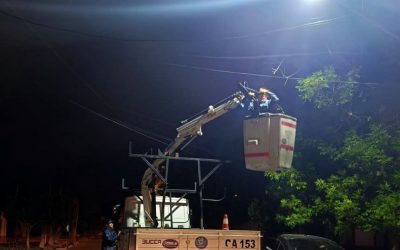 LA RECONVERSIÓN LED AVANZA EN SAN RAFAEL Y AHORA LLEGA A UN NUEVO CUADRANTE DE LA CIUDAD