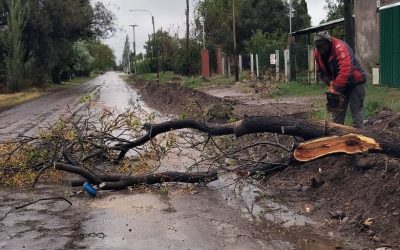 LAS ÁREAS MUNICIPALES TRABAJAN EN TODO EL TERRITORIO ANTE LAS PERSISTENTES LLUVIAS EN SAN RAFAEL