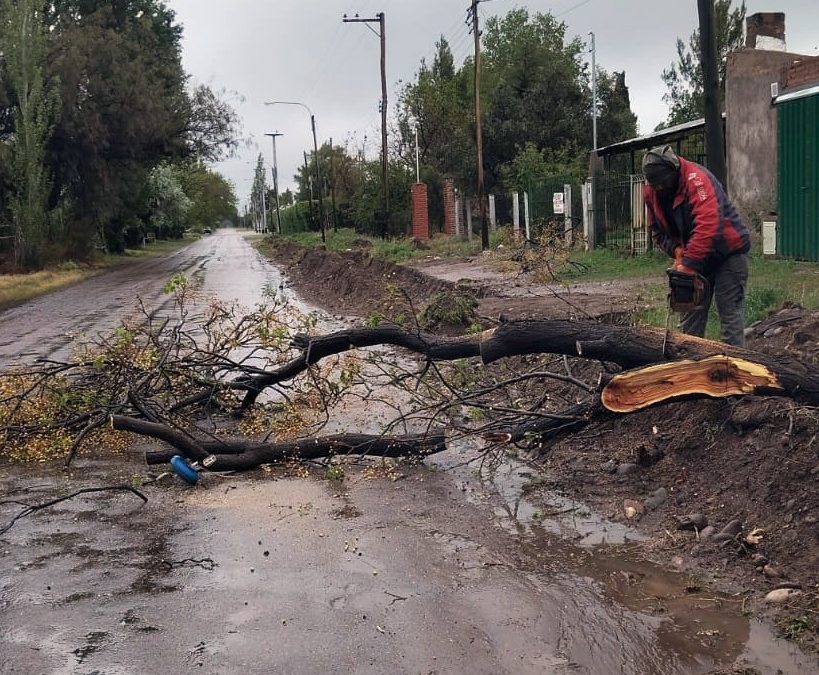 LAS ÁREAS MUNICIPALES TRABAJAN EN TODO EL TERRITORIO ANTE LAS PERSISTENTES LLUVIAS EN SAN RAFAEL