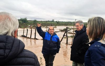 DESBORDE DEL DIAMANTE: EL MUNICIPIO BRINDA ASISTENCIA A EVACUADOS EN LOS CORONELES Y LA CAÑADITA